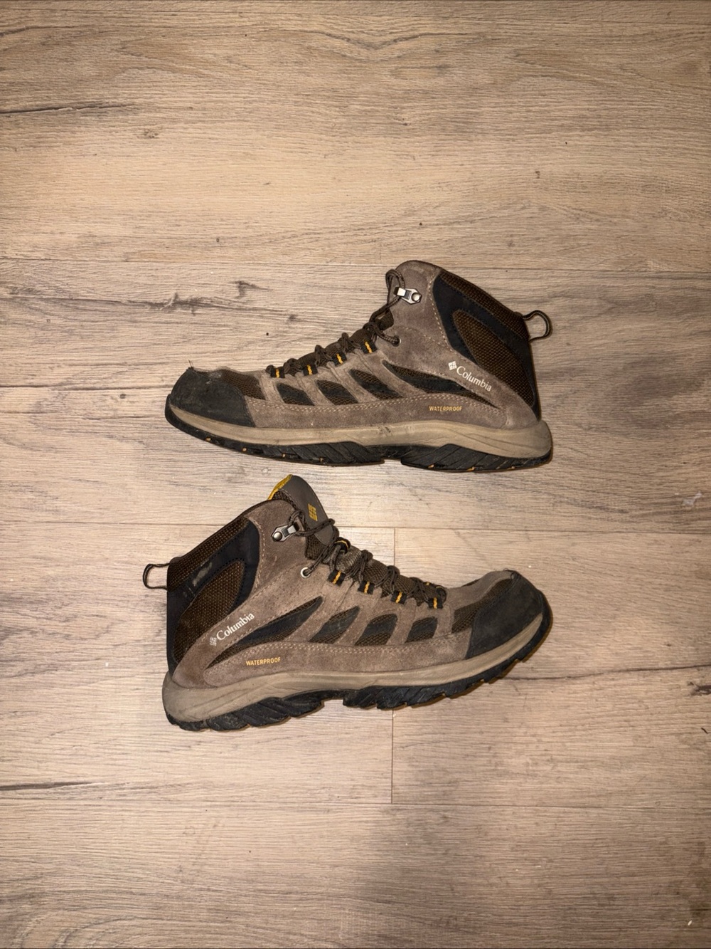 Columbia Brown and Black Waterproof Hiking Boots
